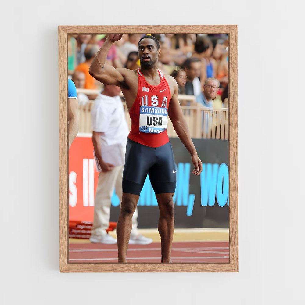 Poster Tyson de gay – affiche Athlétisme (vue 4)